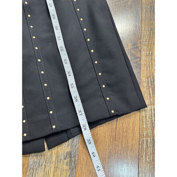 CALVIN KLEIN Black Studded Lined Pencil Dress Size 2 - Picture 6 of 6
